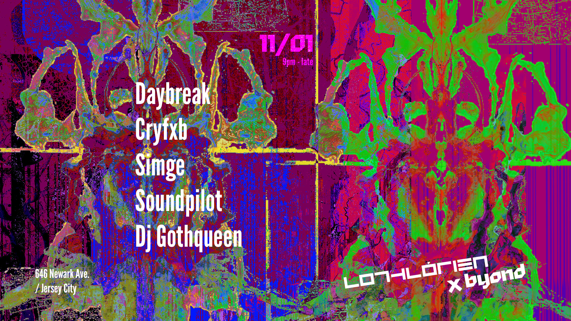 Jersey City Halloween Underground III :  Xbyond & Lothlórien Cover