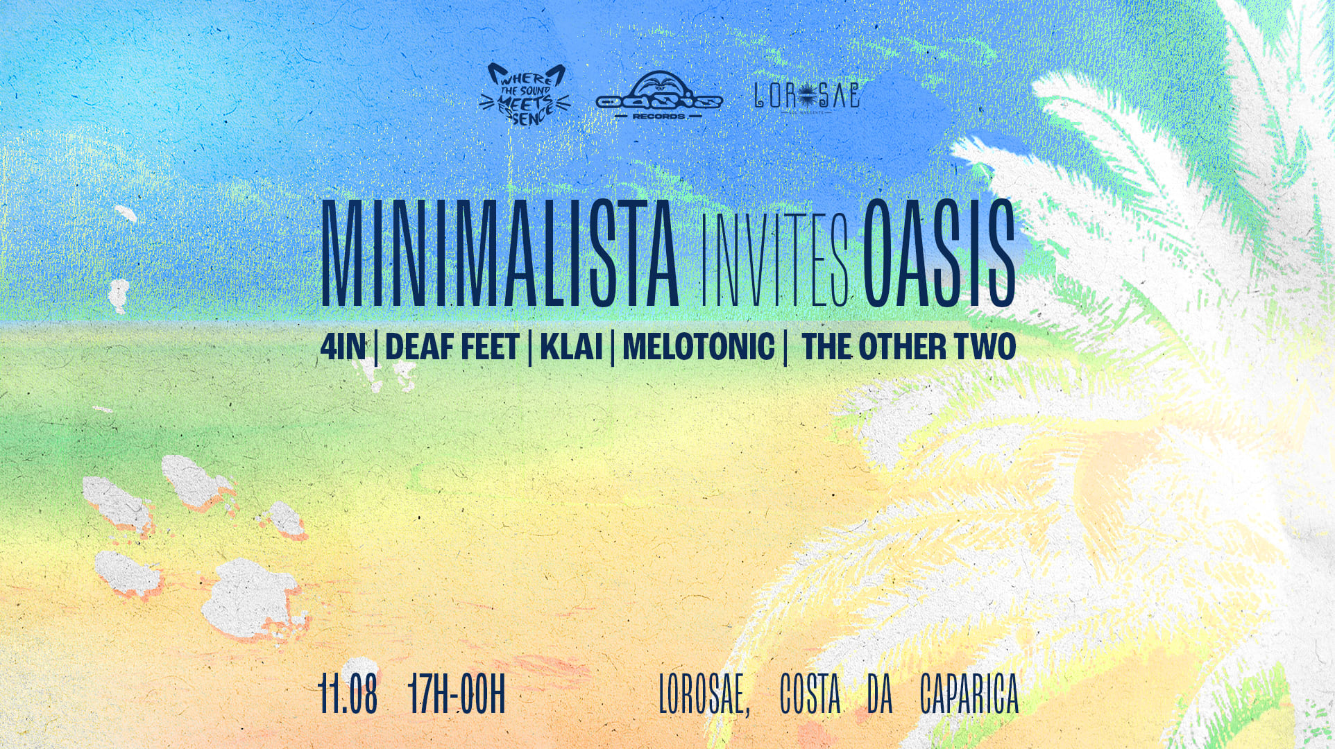 Minimalista Invites Oasis - Beach Party Cover