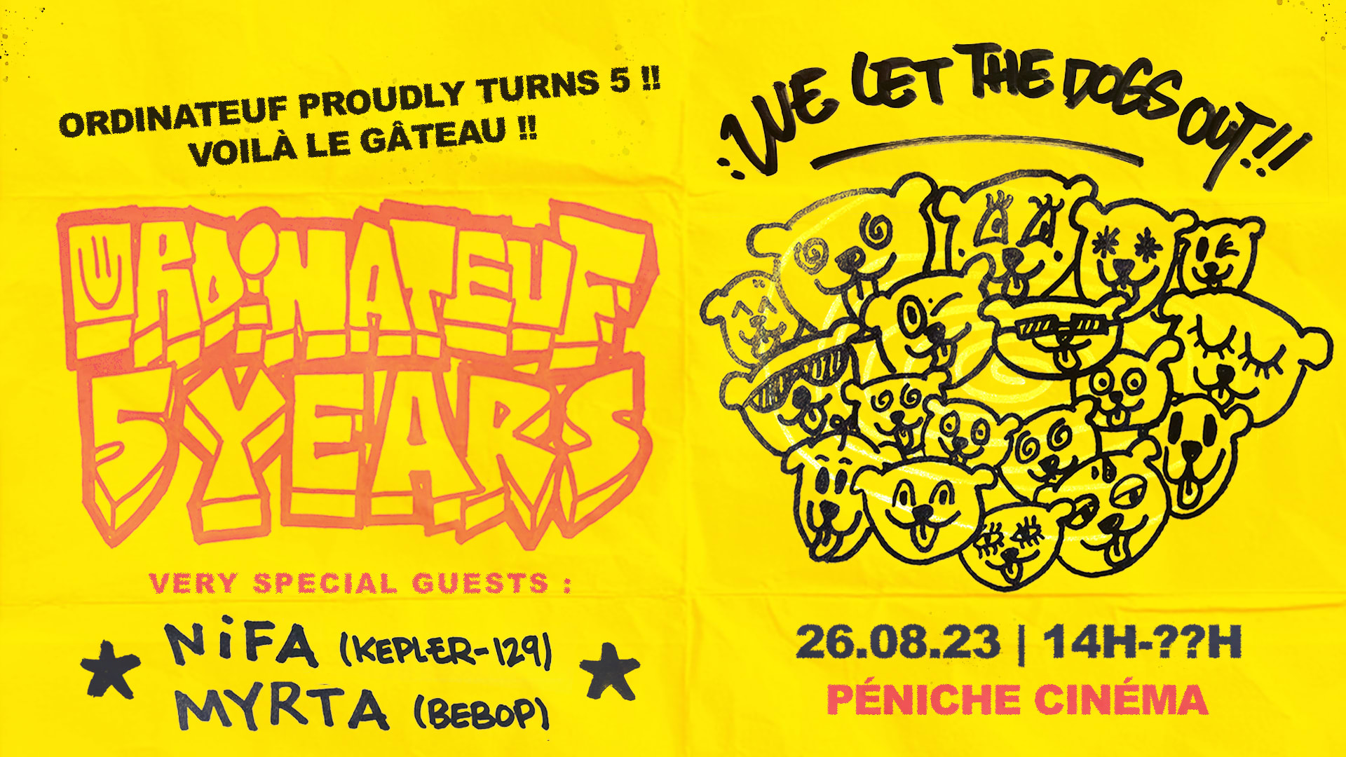 Ordinateuf 5 Years: We Let The Dogs Out Cover