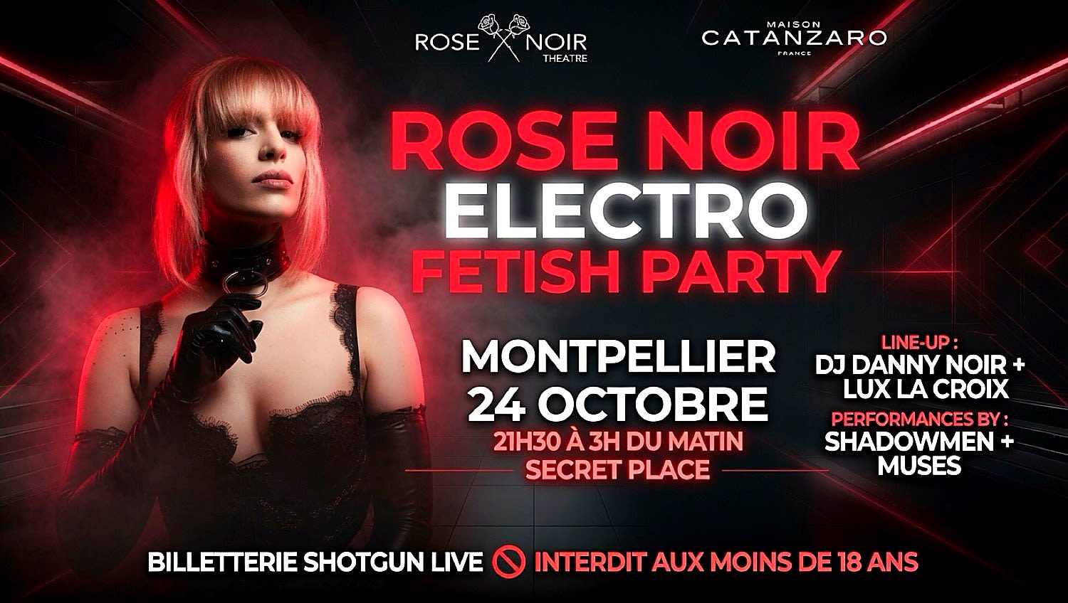 Rose Noir Electro X Maison Catanzaro Cover