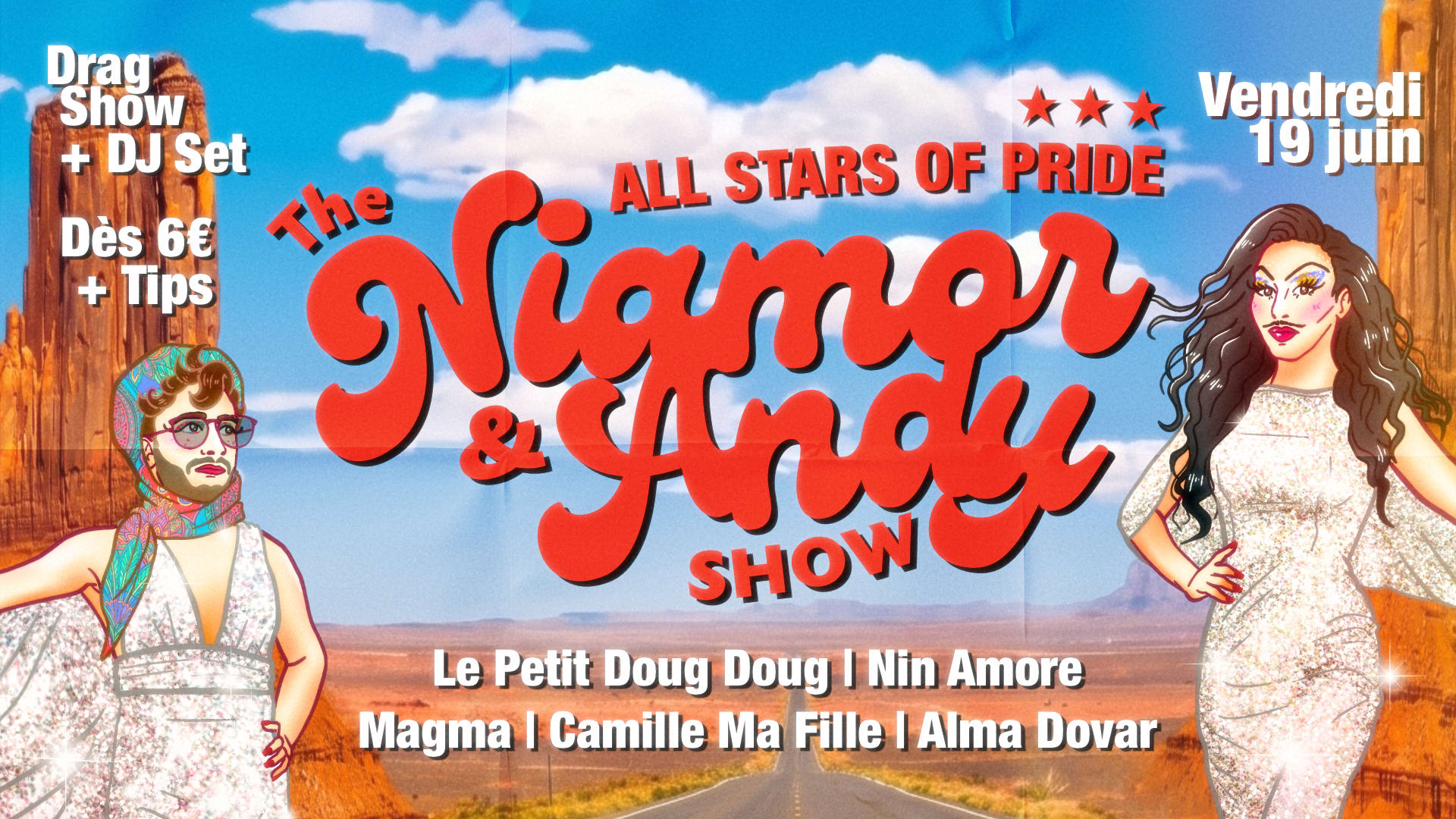 The Niamor & Andy Show "All Stars Of Pride" Cover