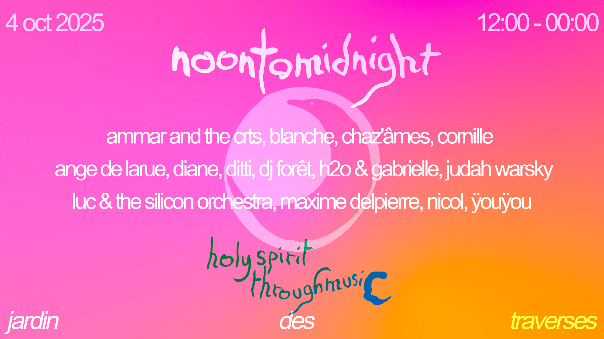 Jardin Des Traverses Presents: Noon To Midnight Cover