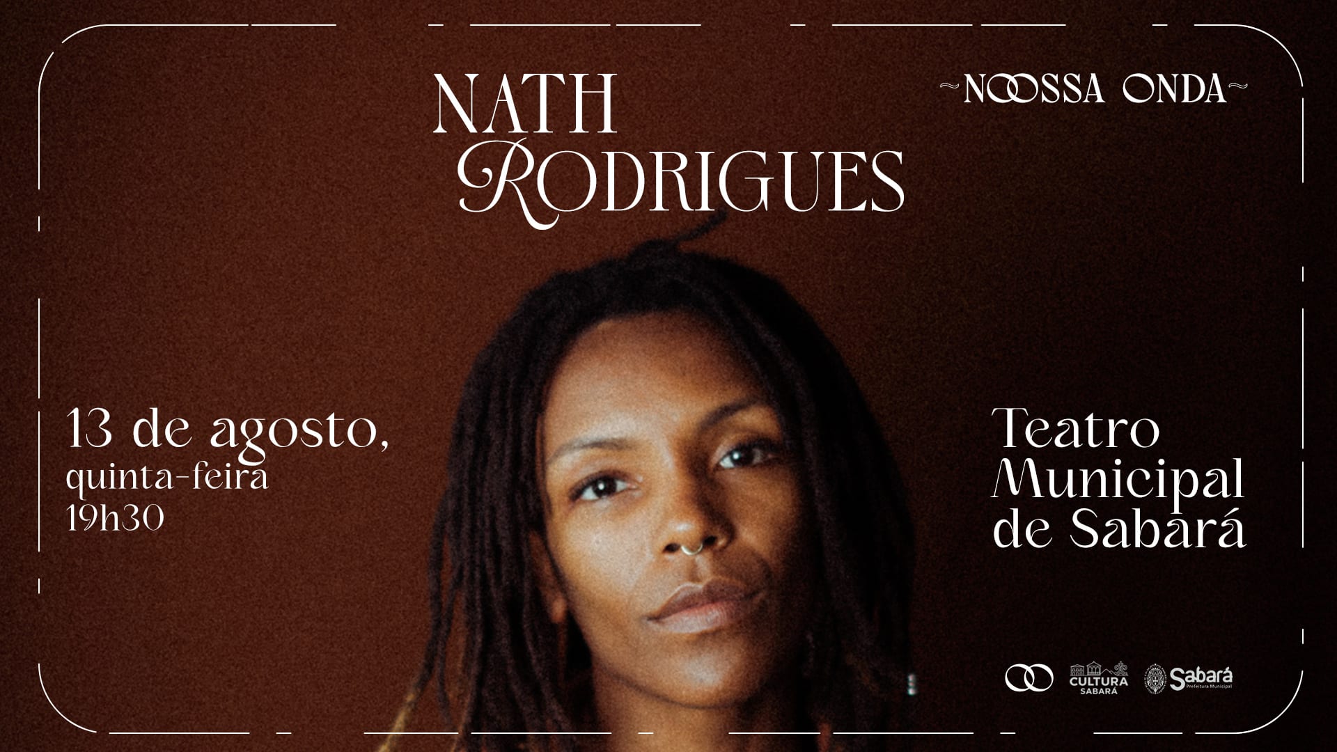 Nath Rodrigues _ Nossa Onda No Teatro Municipal De Sabará Cover
