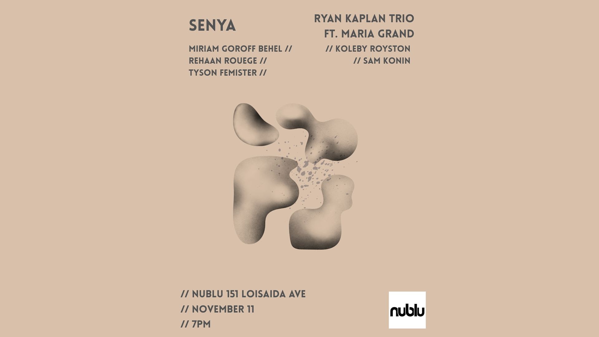 Senya & Ryan Kaplan Trio Ft. Maria Grand Cover