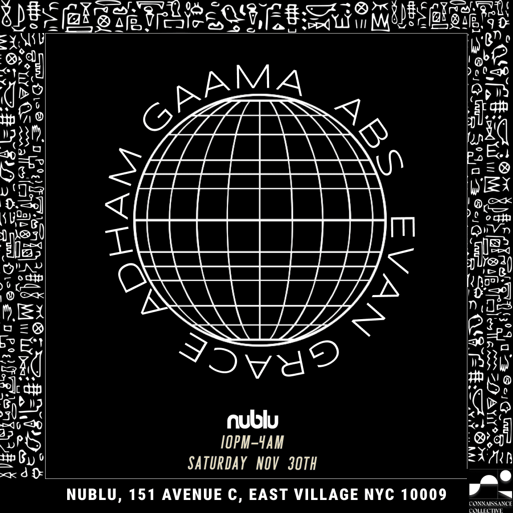 Adham Gaama, Abs And Evan Grace @ Nublu Cover