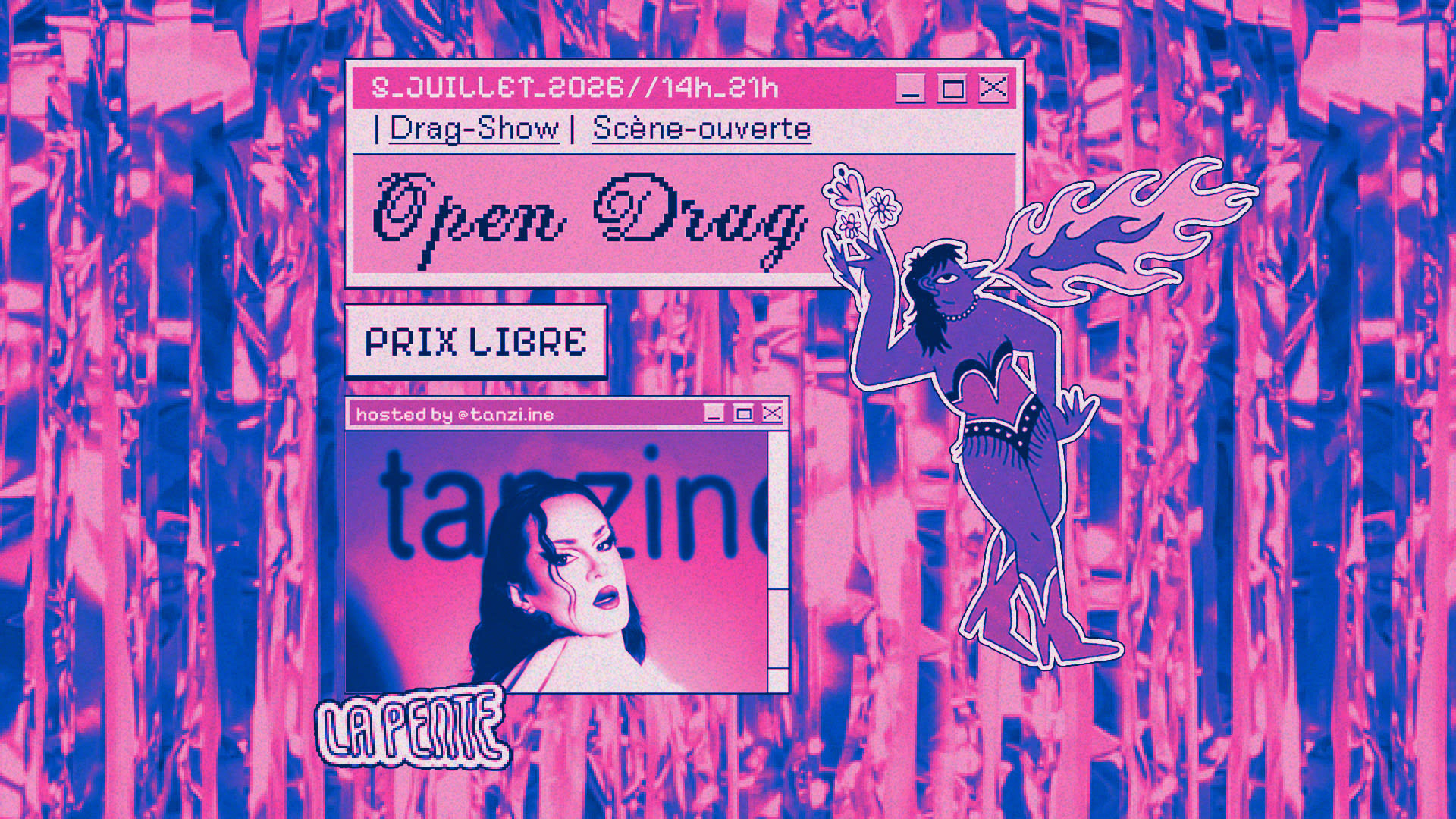 Open Drag #3 W/ Tanzine [Scène Ouverte // Show Drag] Cover