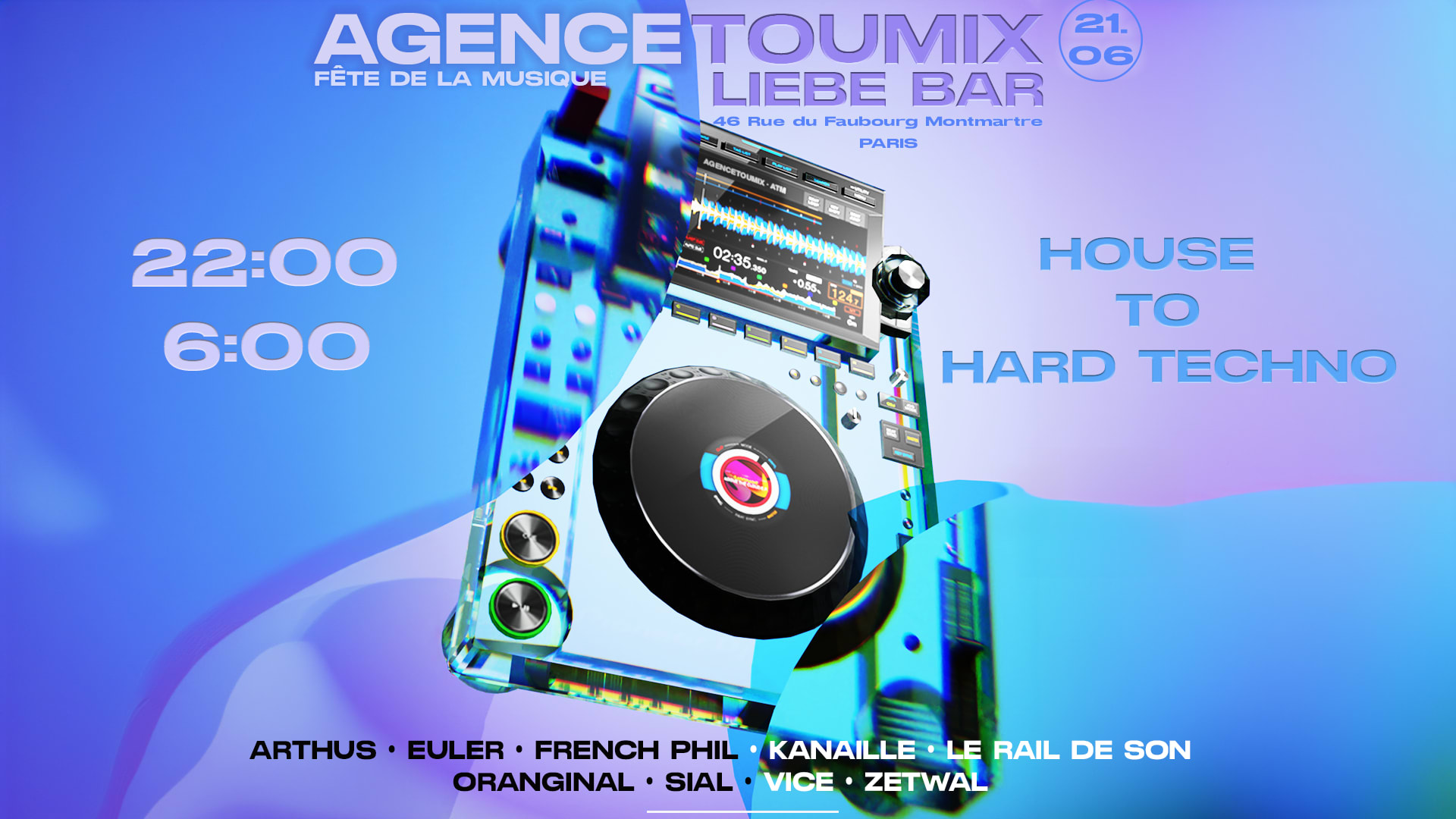 Fête De La Musique: Agencetoumix L'after De La Musique Cover