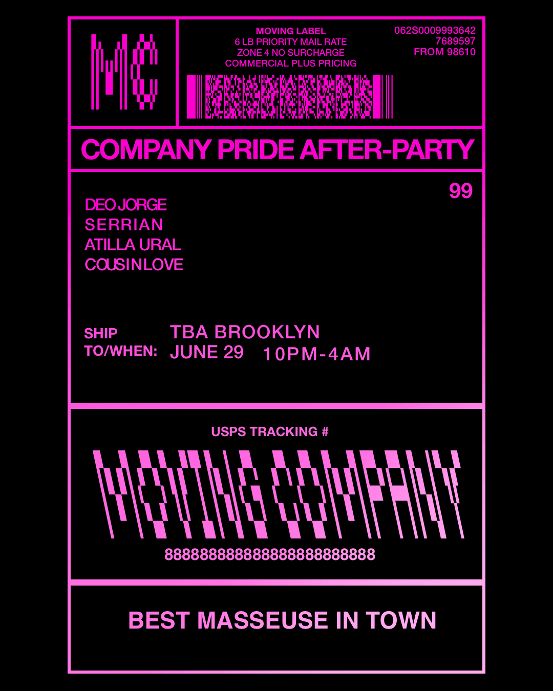 Moving Company: Company Pride After-Party Cover
