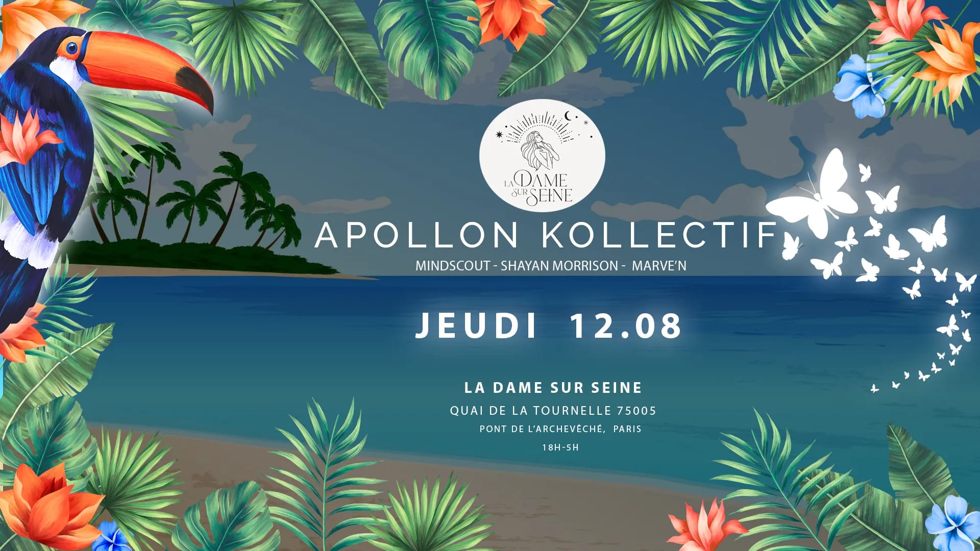 Apollon Kollectif All Night Long At La Dame Sur Scène Cover