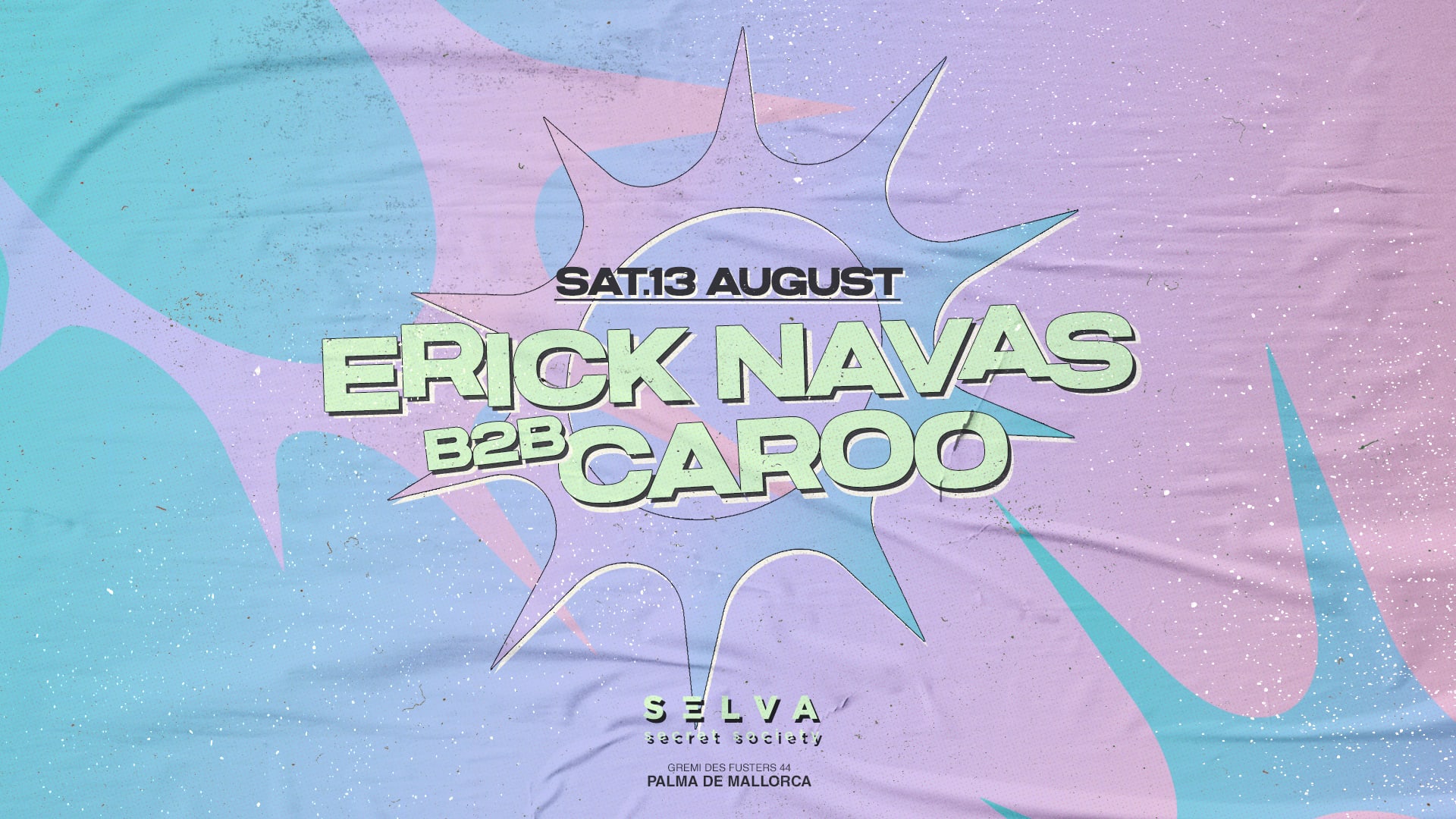 Selva Club Night - Saturday 13th W/ Erick Navas B2b Caroo Cover