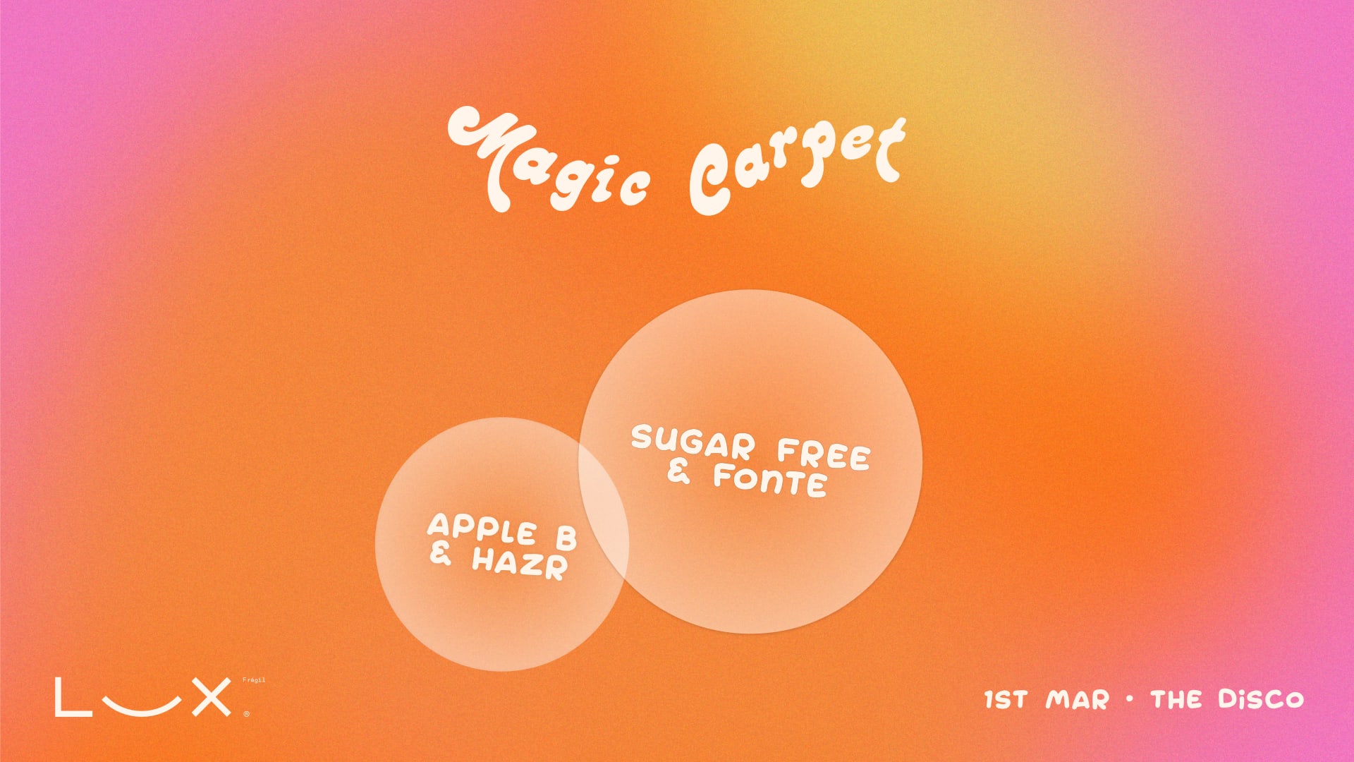 Magic Carpet With Sugar Free & Fonte Cover
