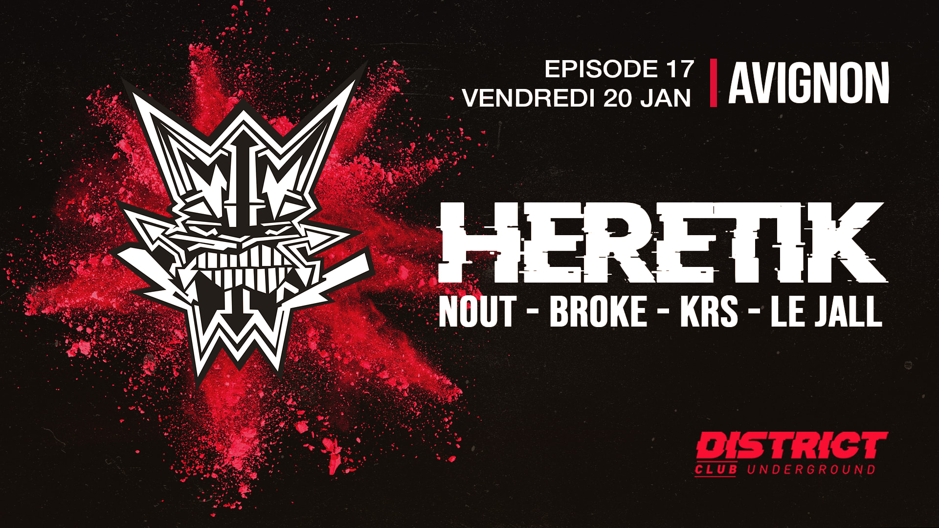 Heretik - District Avignon - Vendredi 20 Janvier Cover