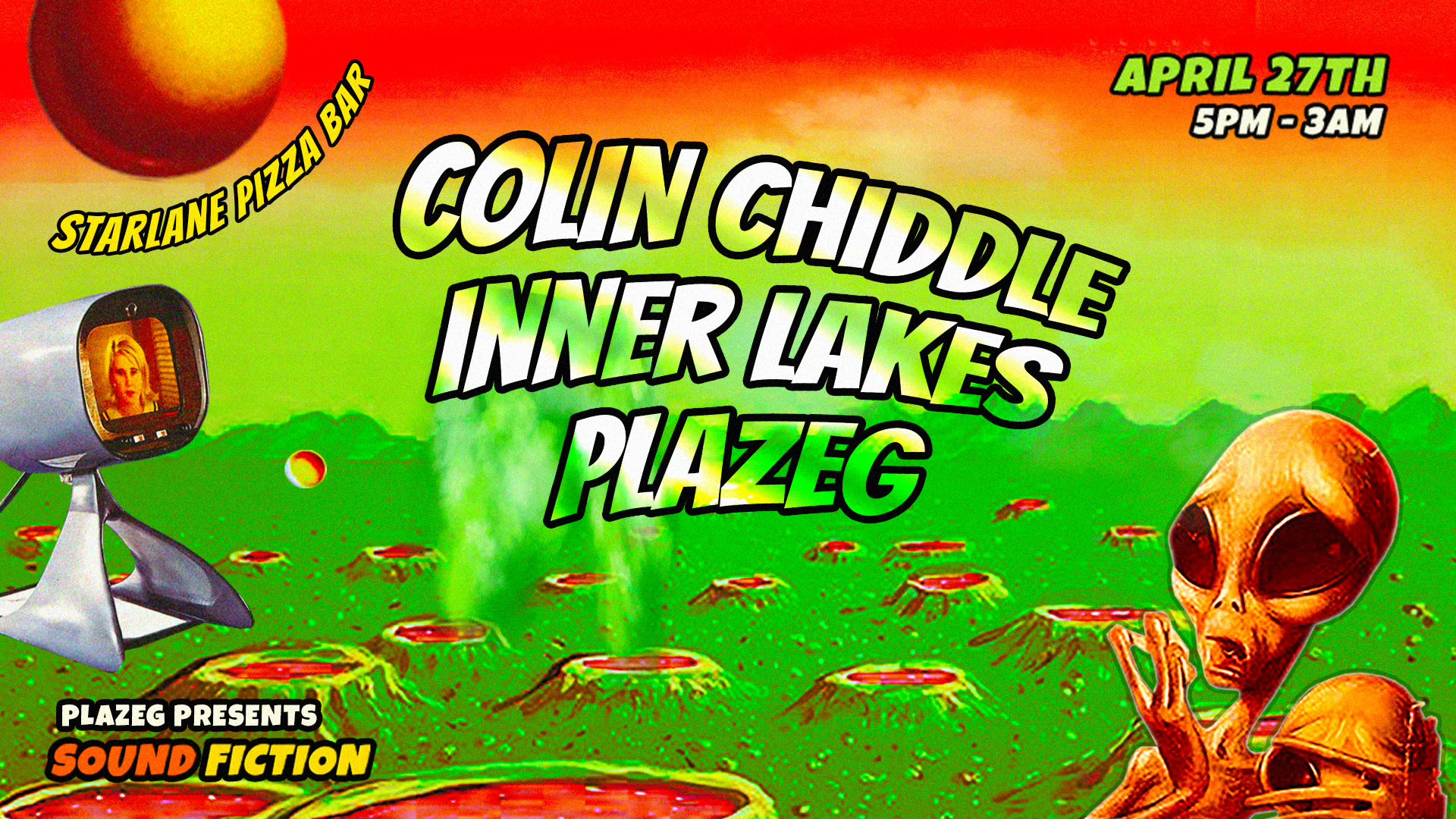 Plazeg Invites Colin Chiddle & Inner Lakes Cover