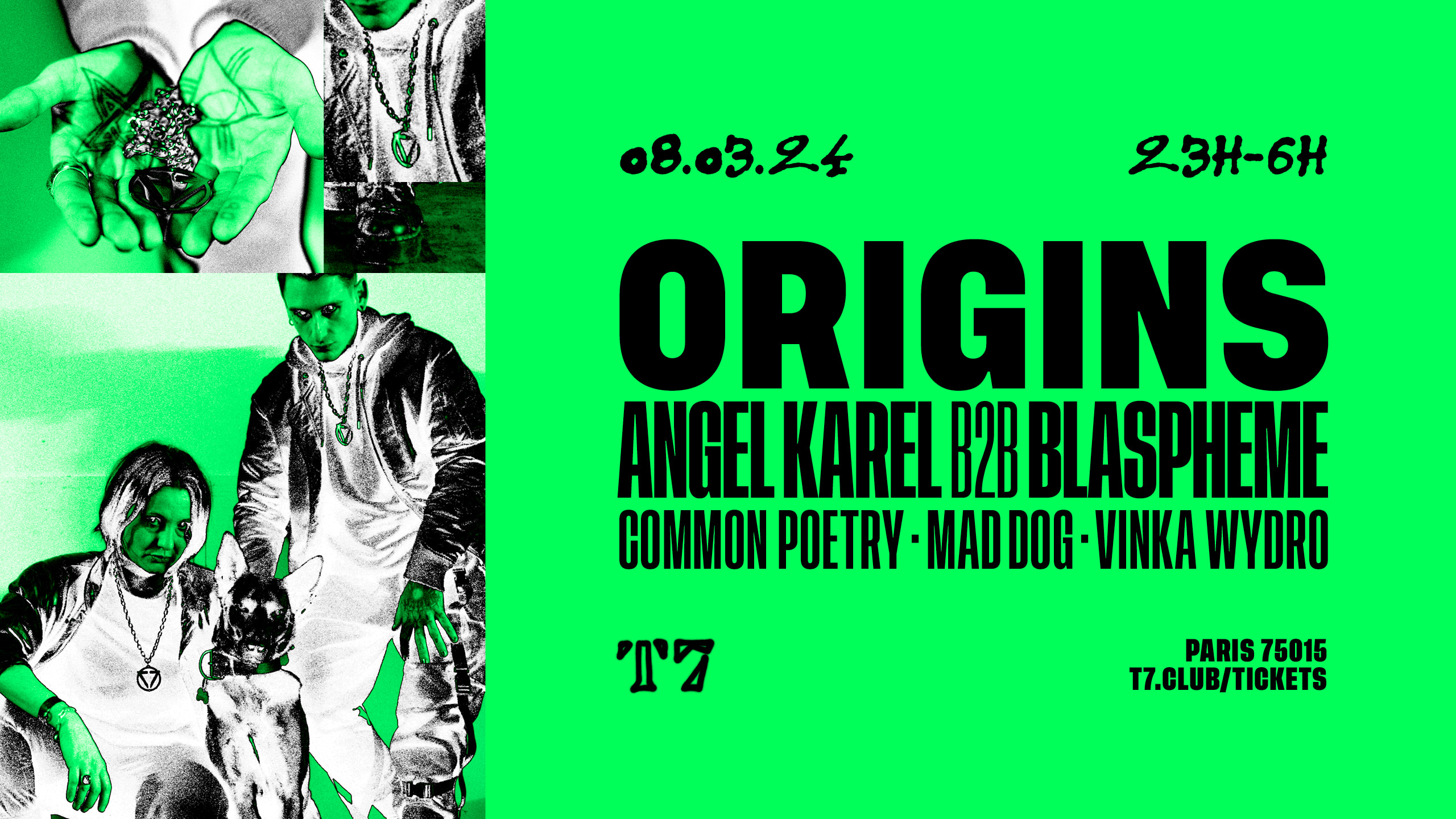 T7 X Origins : Angel Karel B2b Blaspheme, Mad Dog Cover
