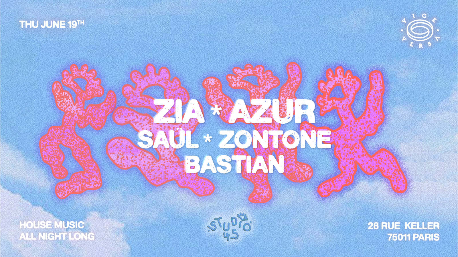 Zia, Azur, Saül, Zontone & Bastian @ Vice Versa Cover