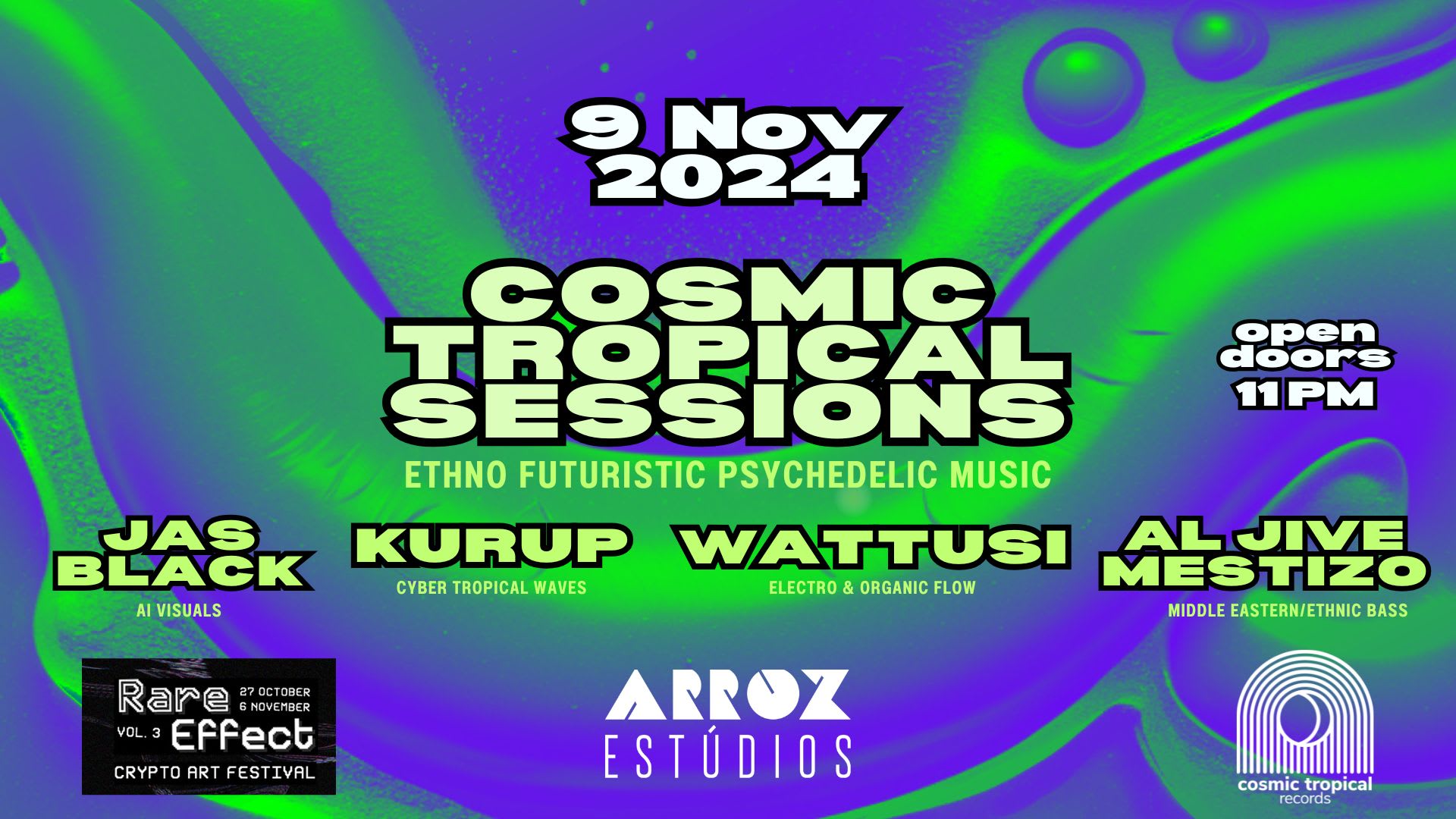 Cosmic Tropical Sessions. Rare Effect Festival Cover