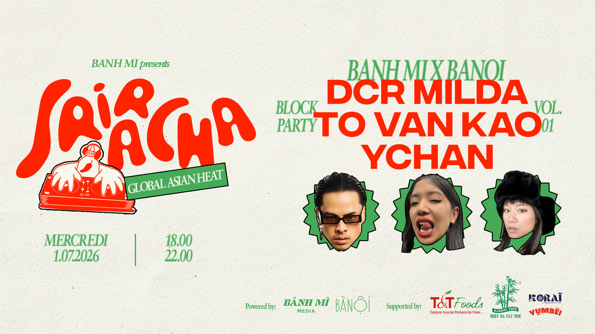 Sriracha Block Party Vol.1 : Banoi X Banh MI Cover