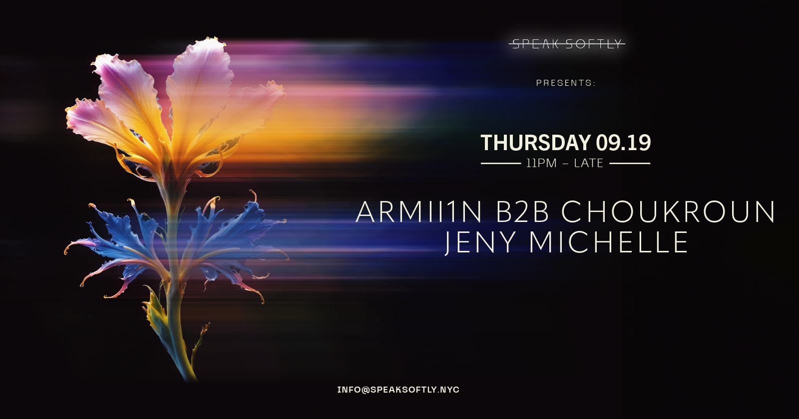 Speak Softly Presents: Armii1n B2b Choukroun, Jeny Michelle Cover