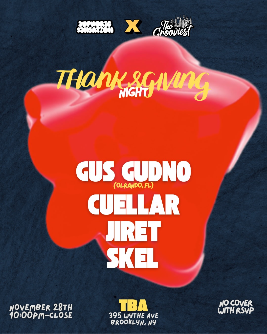 Euphoric Sensation X The Grooviest: Thanksgiving Night Cover
