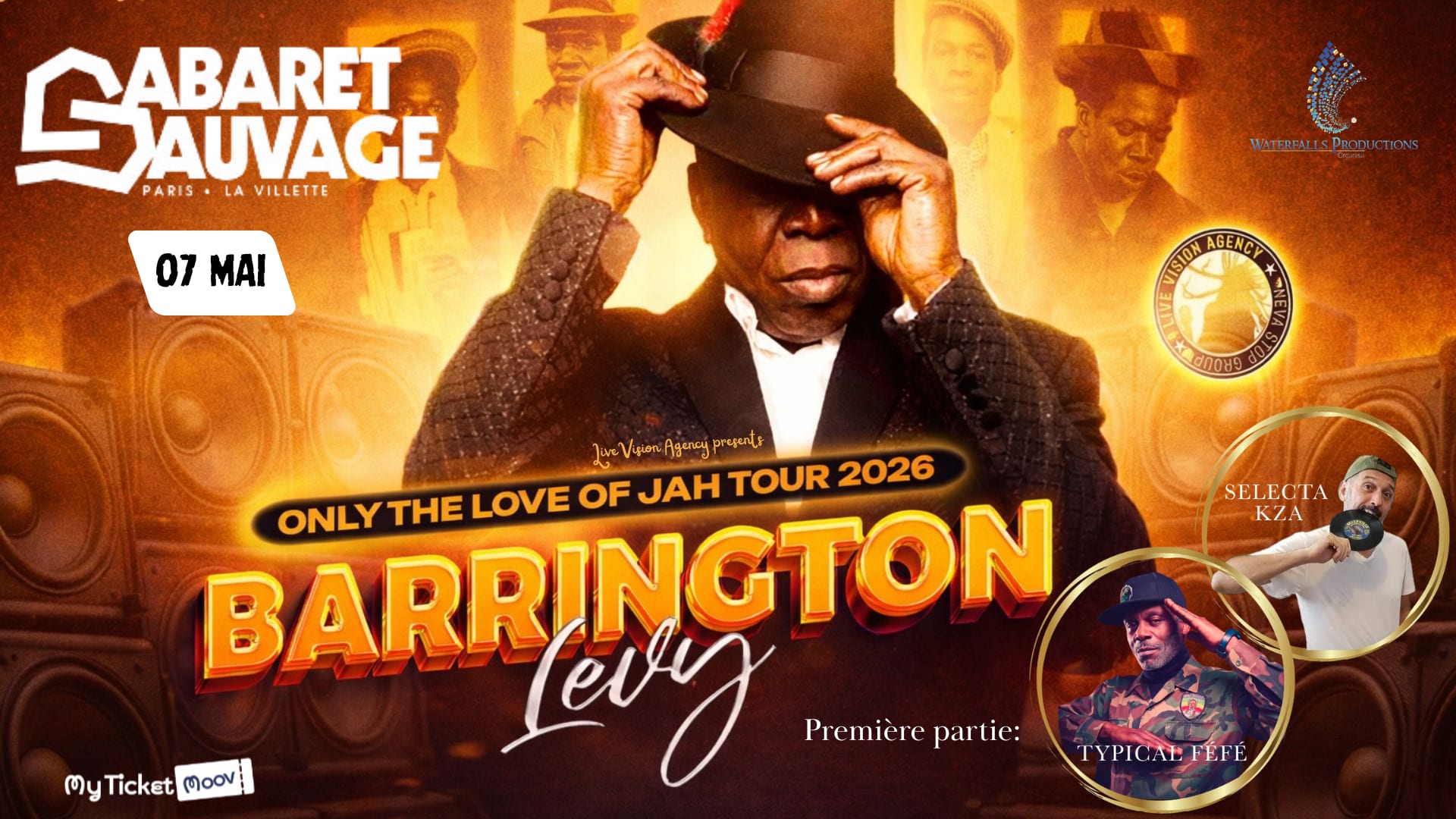 Barrington Levy En Concert – Only The Love Of Jah Tour 2026 Cover