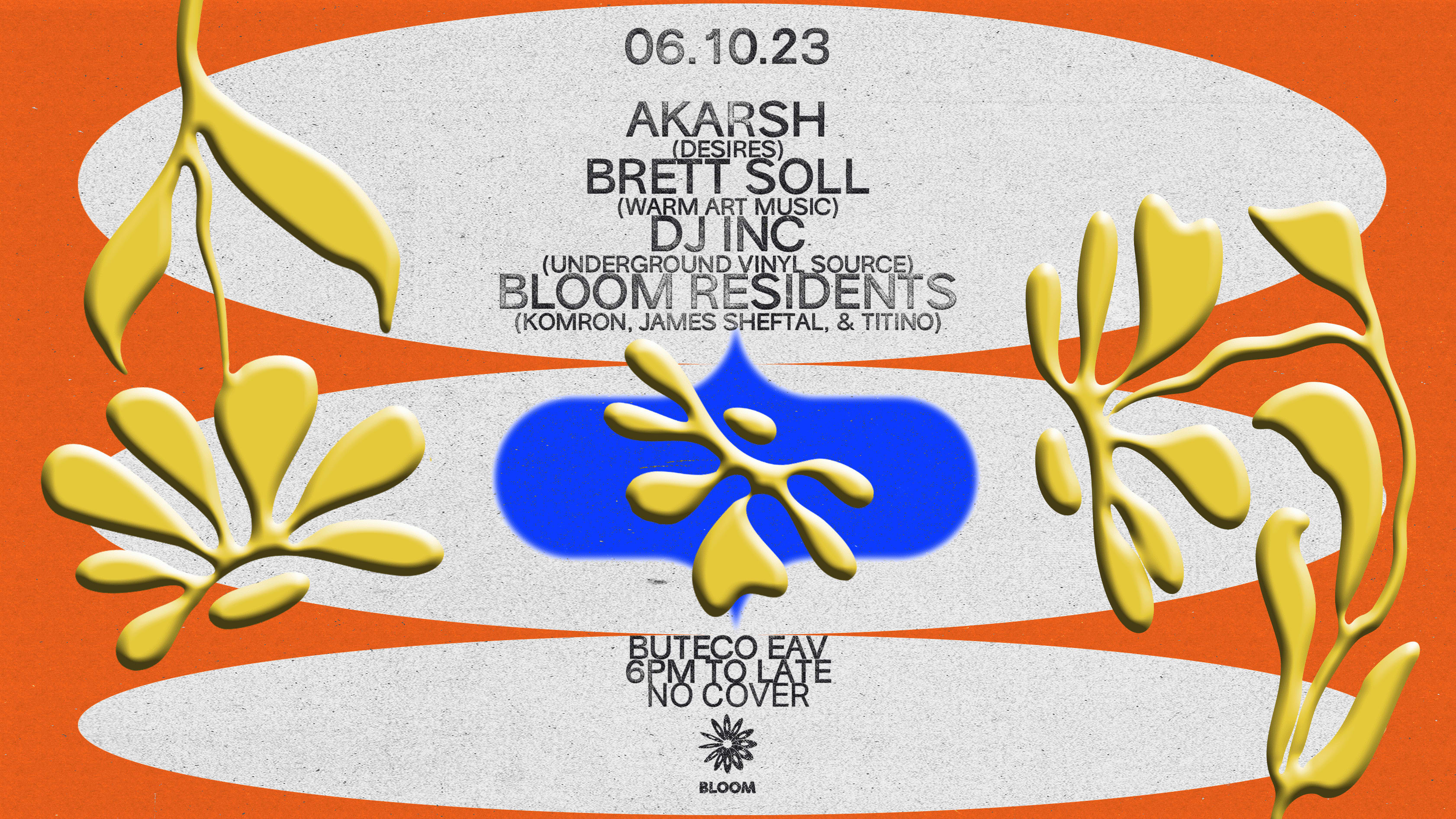Bloom With Akarsh, Brett Soll, Dj Inc & Bloom Residents Cover