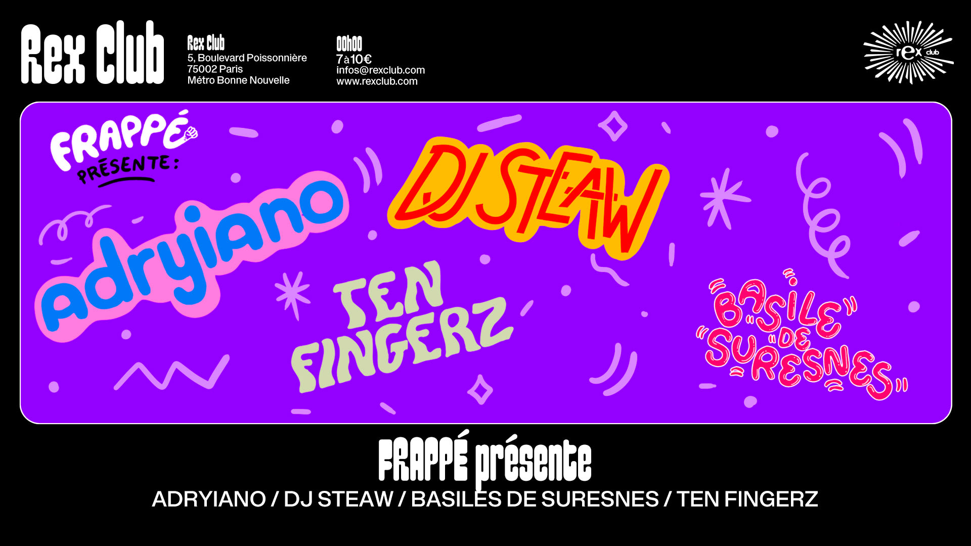 Frappé Présents: Adryiano, Dj Steaw, Ten Fingerz & More Cover