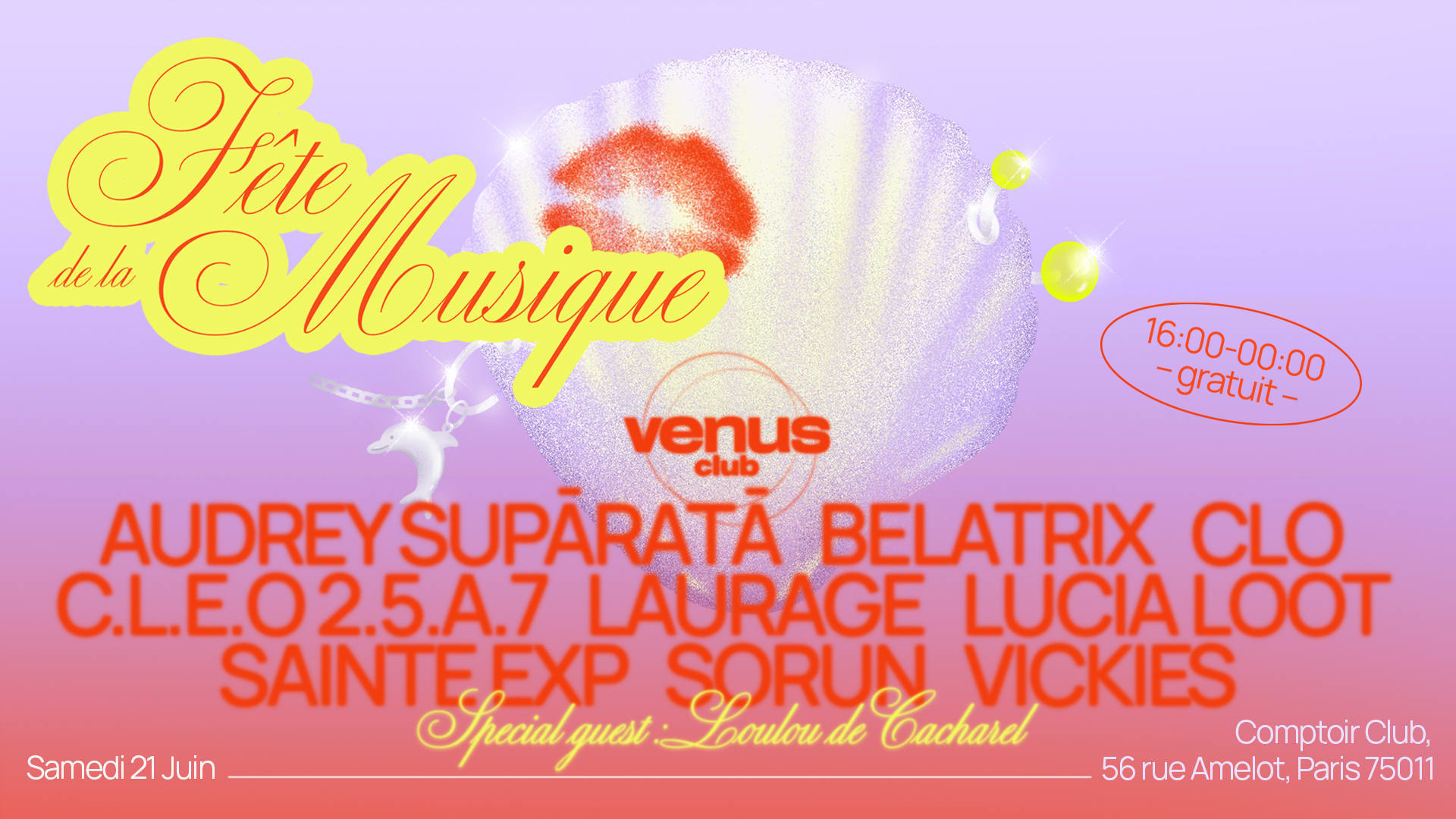 Fête De La Musique : Vénus Club (Free) Cover