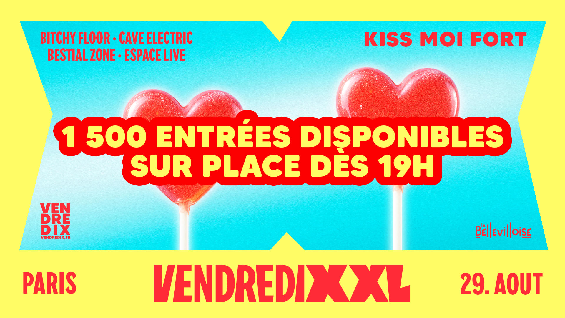 Vendredixxl Kiss Moi Fort | 29.08.25 Cover