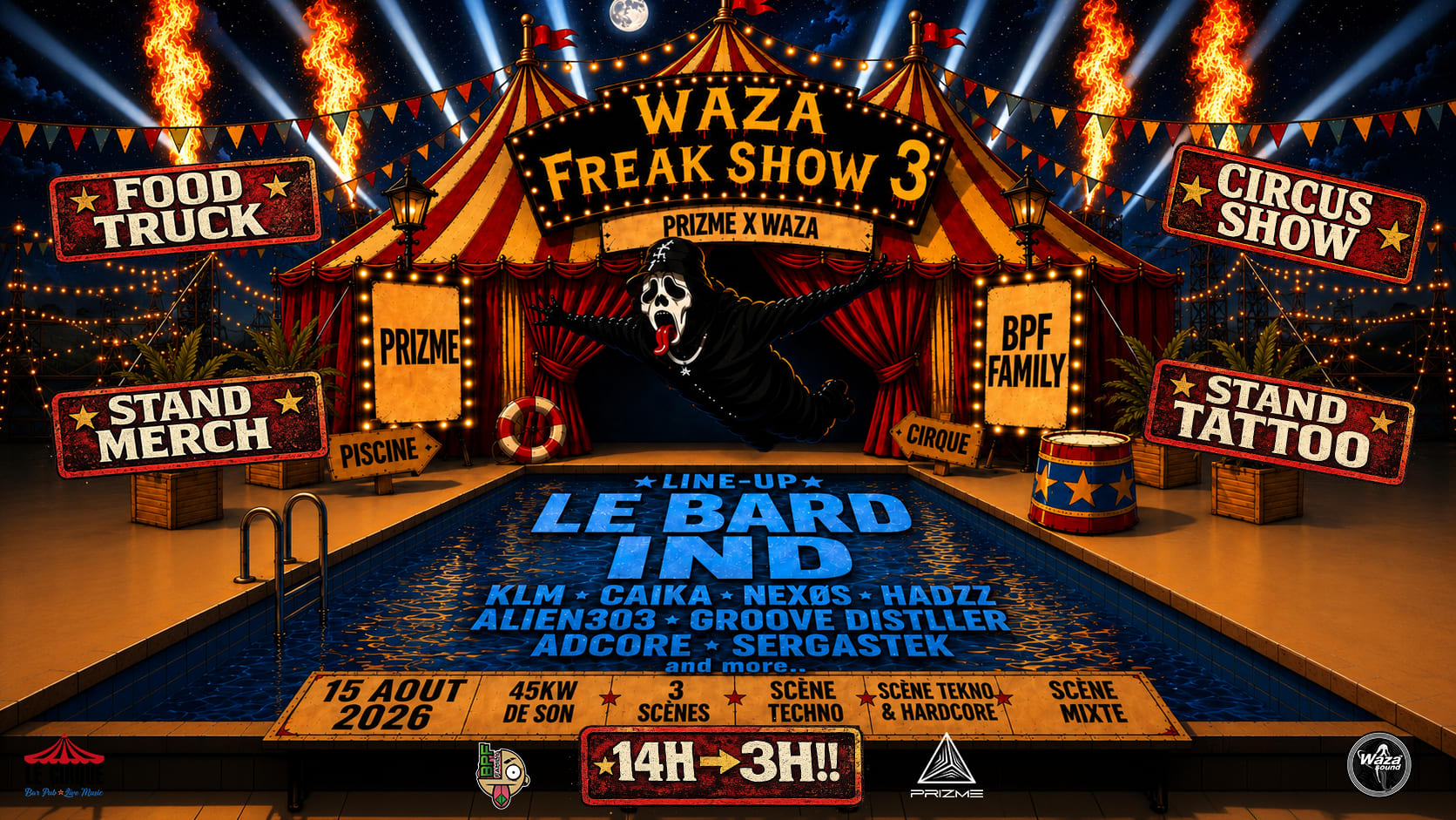 Waza X Prizme Freak Show 3 Cover