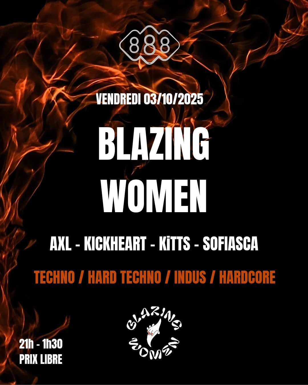 Blazing Women X 888 Cover