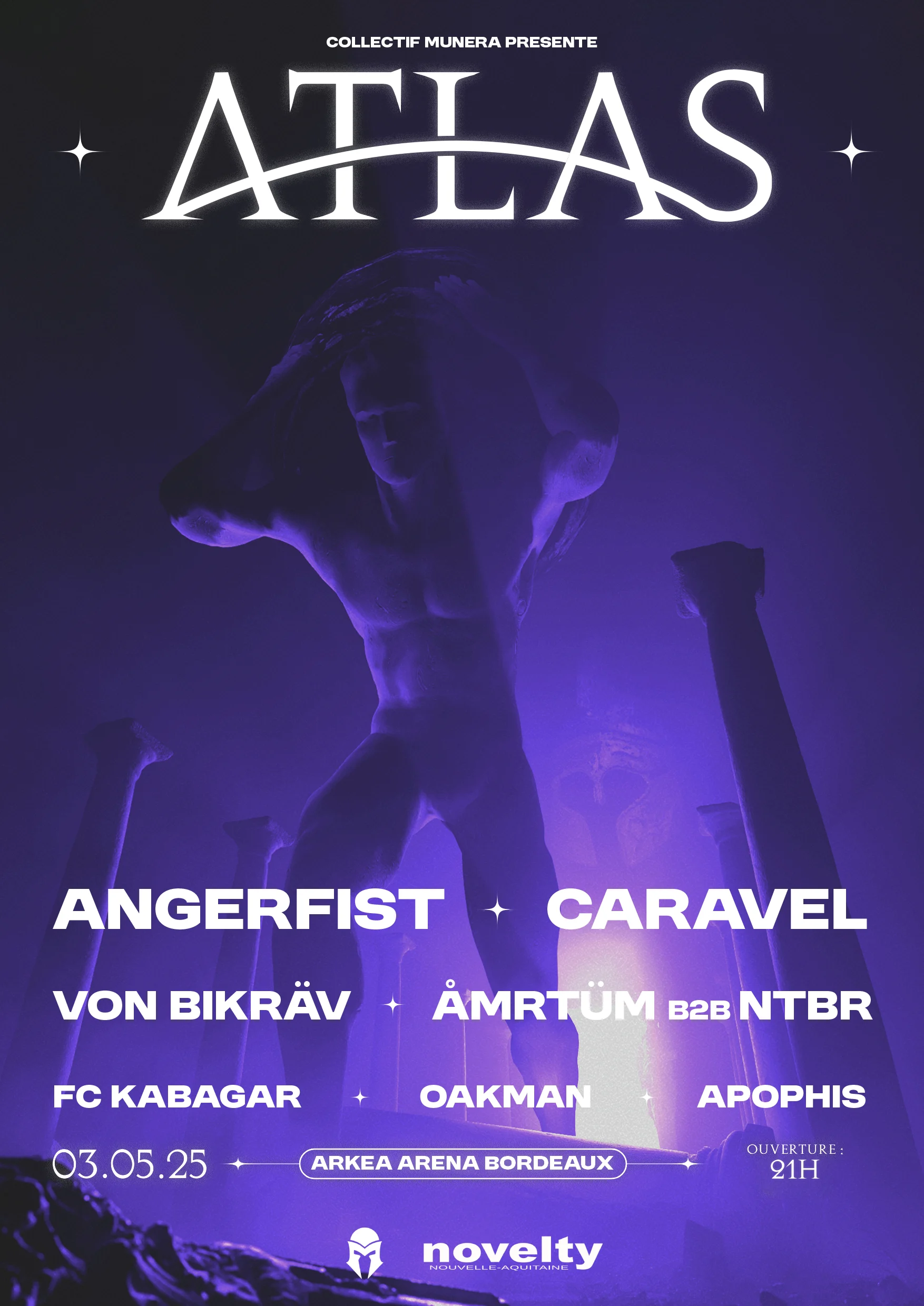 Atlas - Arkéa Arena W/ Angerfist, Caravel, Von Bikräv, ... Cover