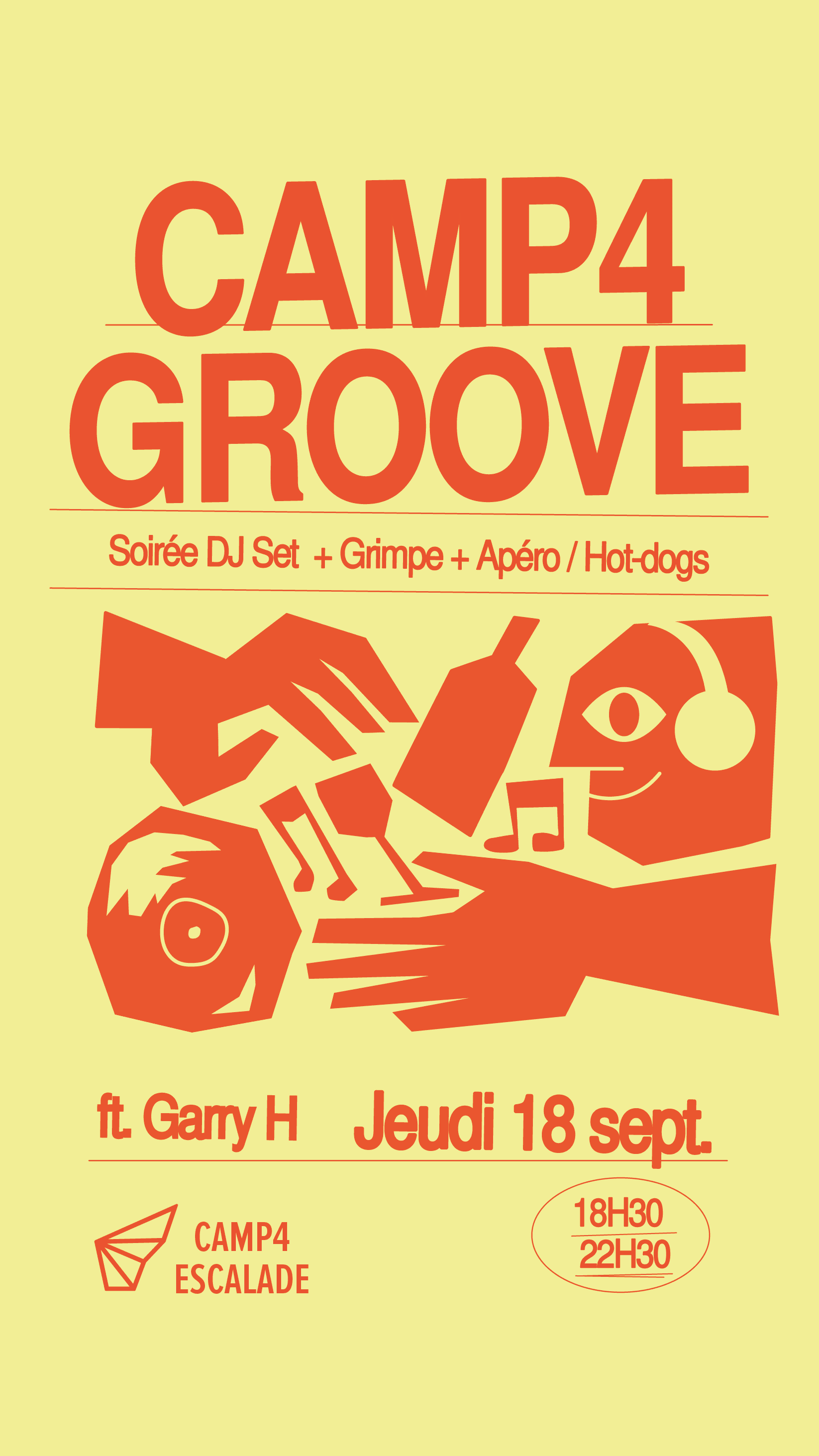 Camp4 Groove #10 : Dj Set + Grimpe + Apéro Cover