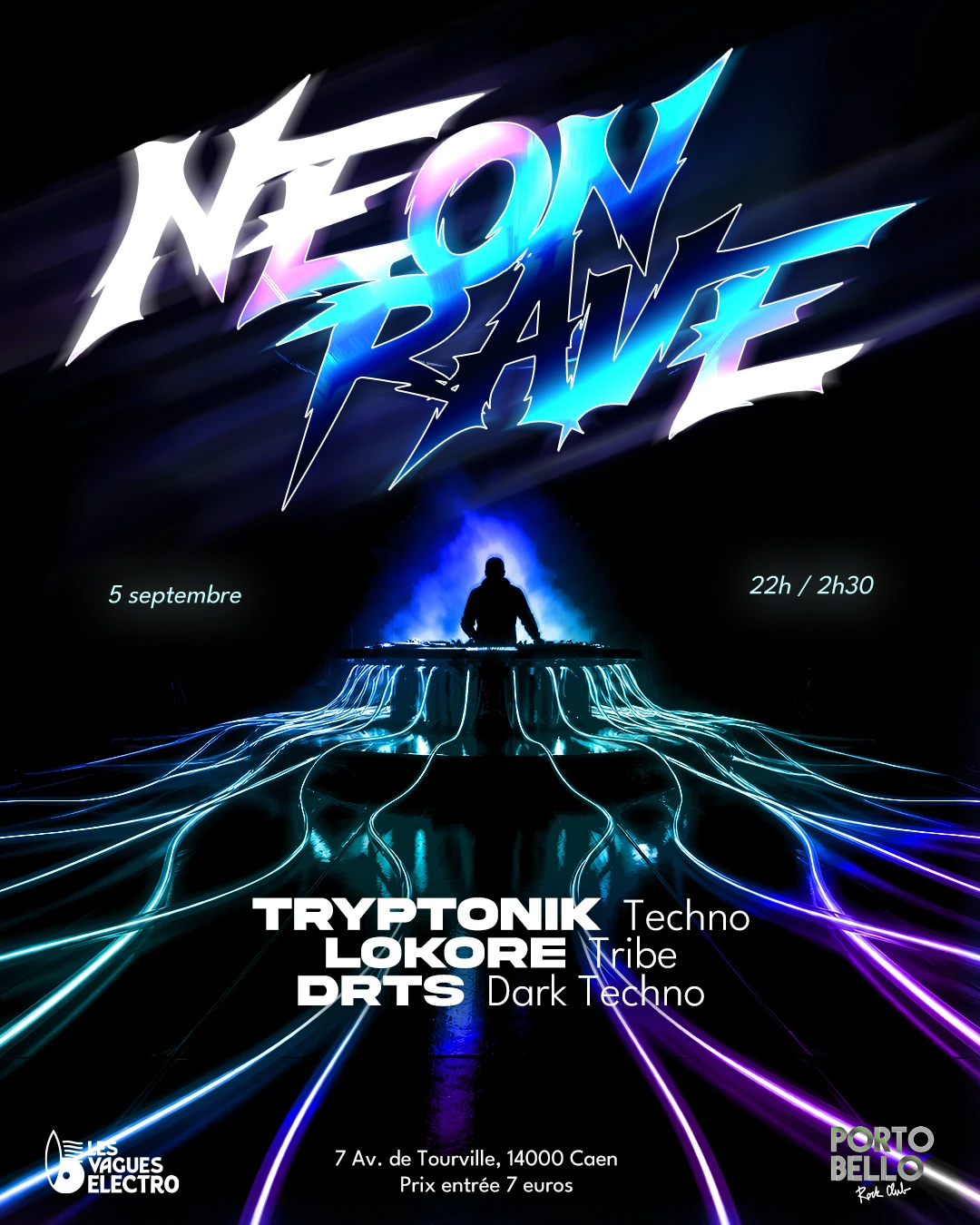 Les Vagues Electro @ Portobello #Caen Cover