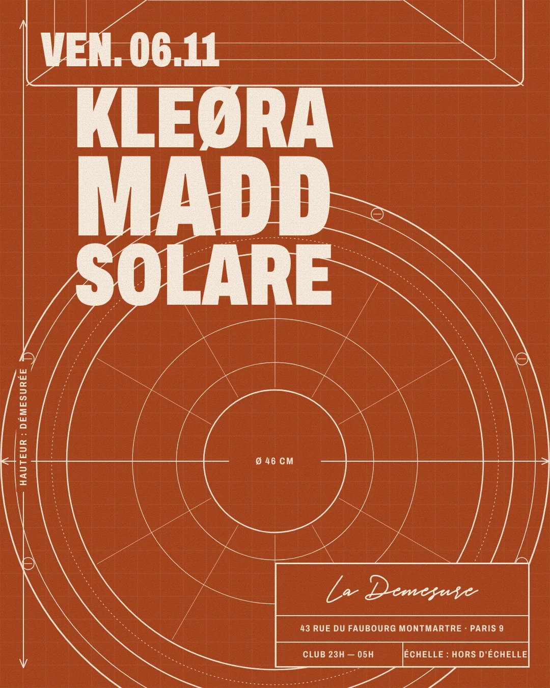 La Démesure Invite : Kleora &Friends Cover