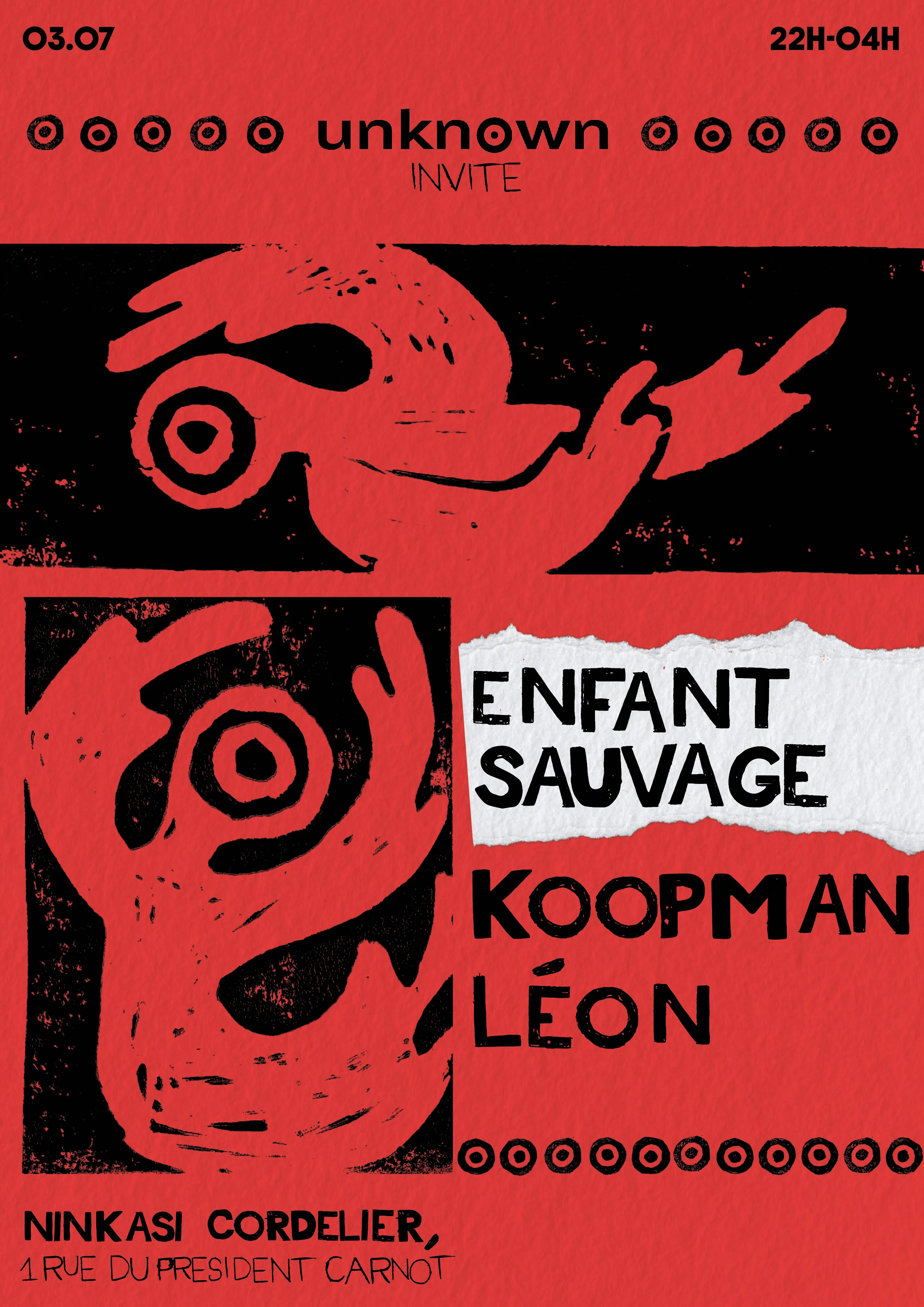 Unknown Invite Enfant Sauvage Cover