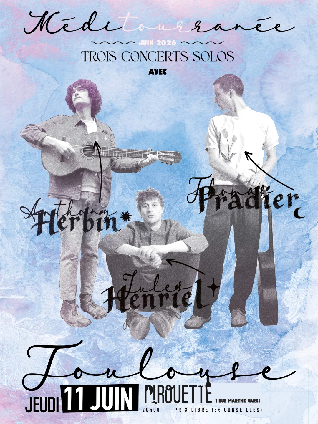 Concert Thomas Pradier + Anthony Herbin + Jules Henriel Cover