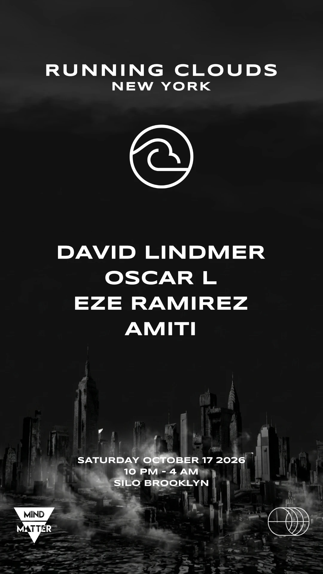 Running Clouds: David Lindmer, Oscar L, Eze Ramirez, & Amiti Cover