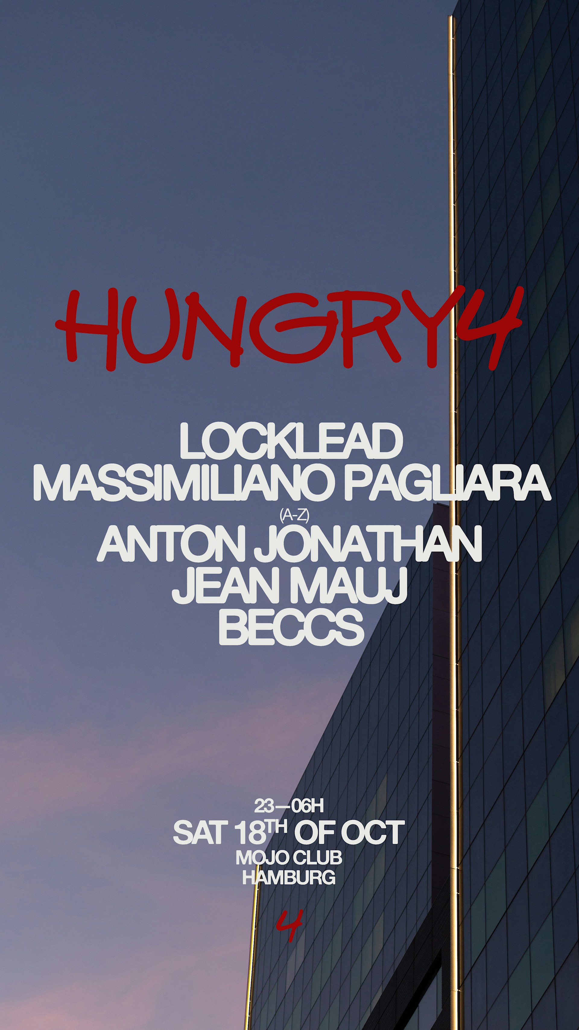 Hungry4 At Mojo Club W/ Locklead, Massimiliano Pagliara Cover