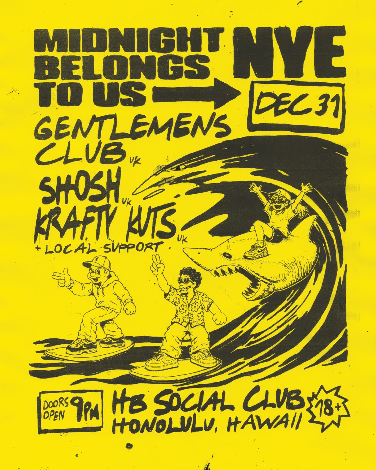 Nye - Gentlemen's Club, Shosh, Krafty Kuts Cover