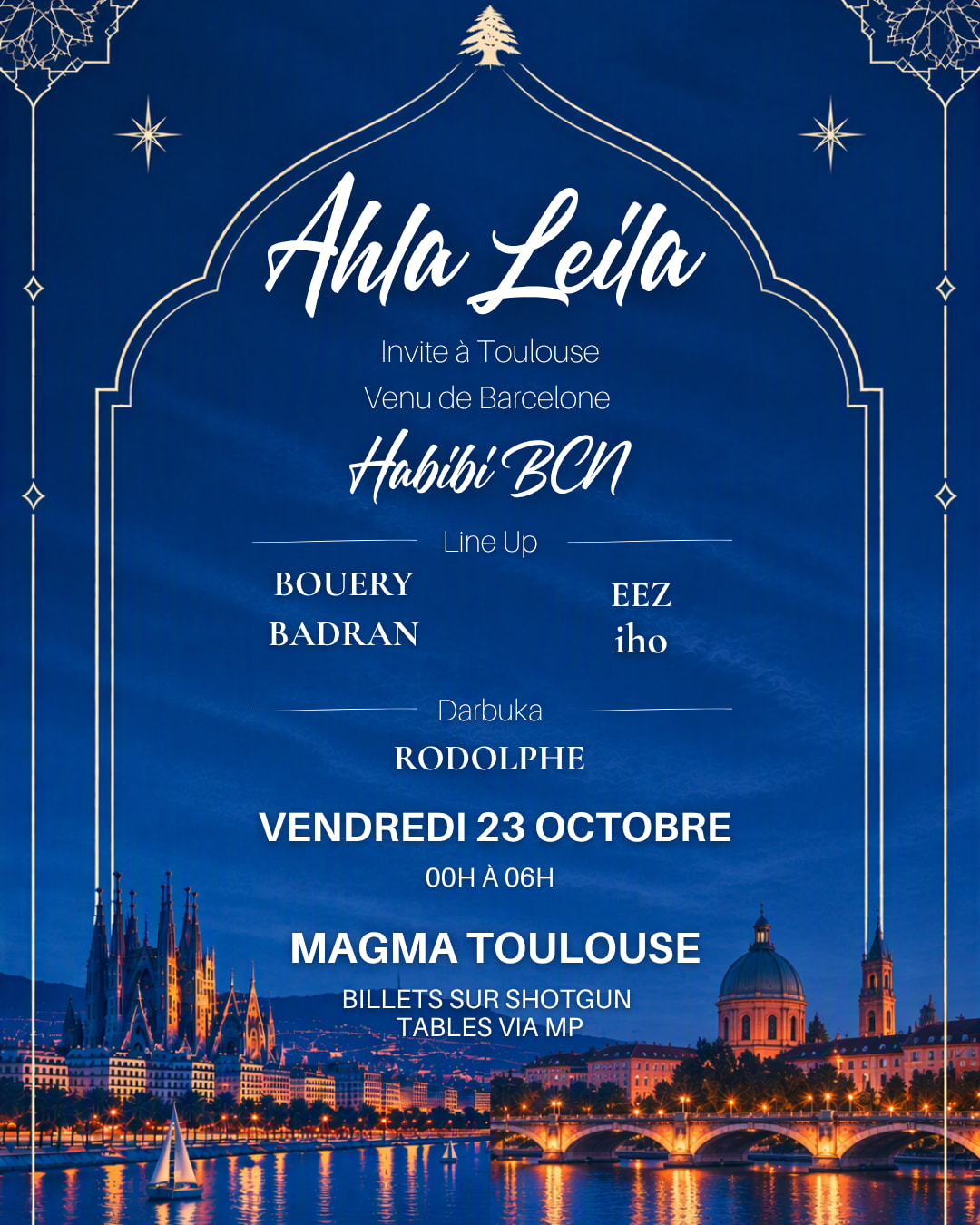 Ahla Leila X Habibi Bcn : All Night Cover
