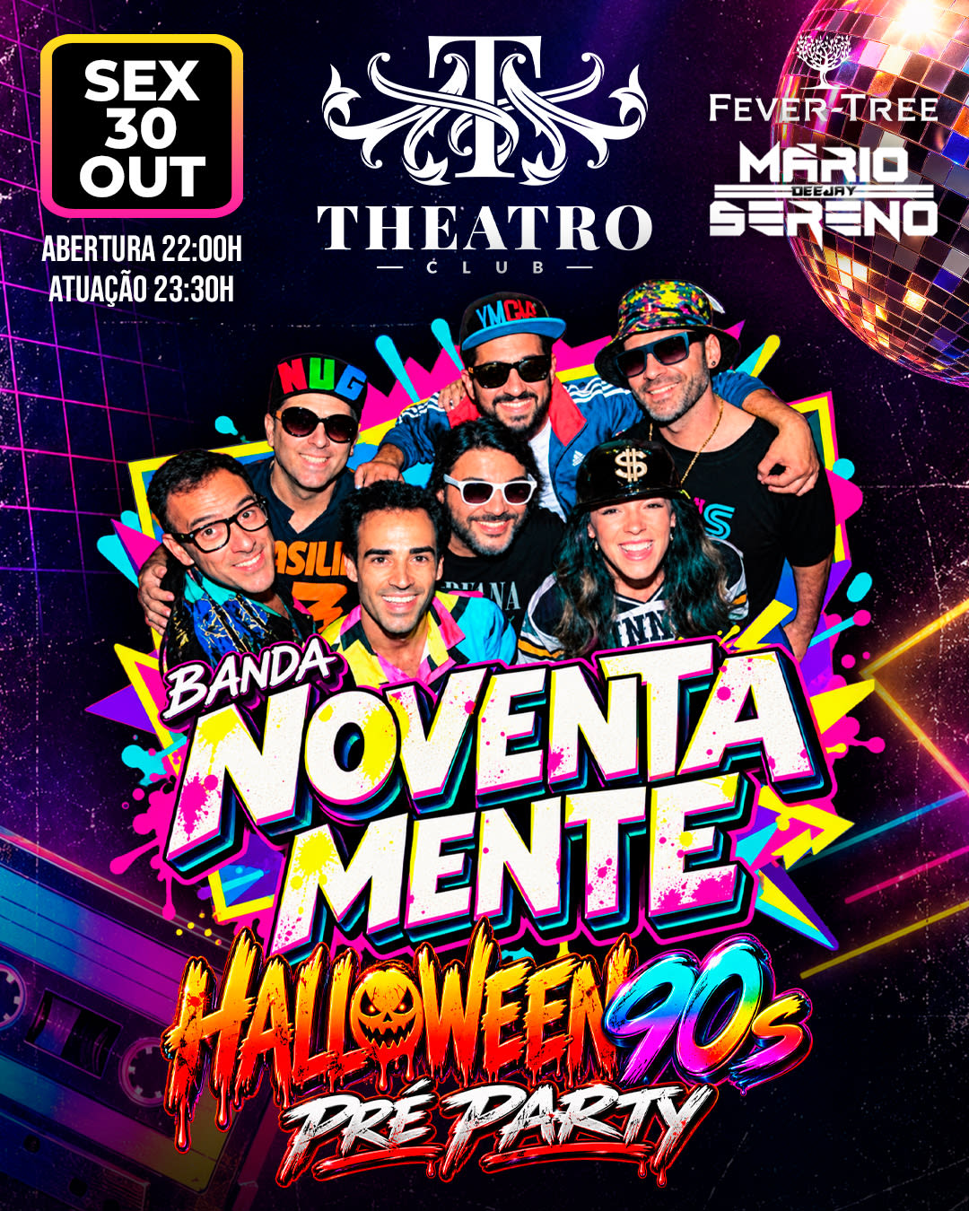 🎃💿 Noventamente * Halloween 90s Pre-Party 💿🎃 Cover