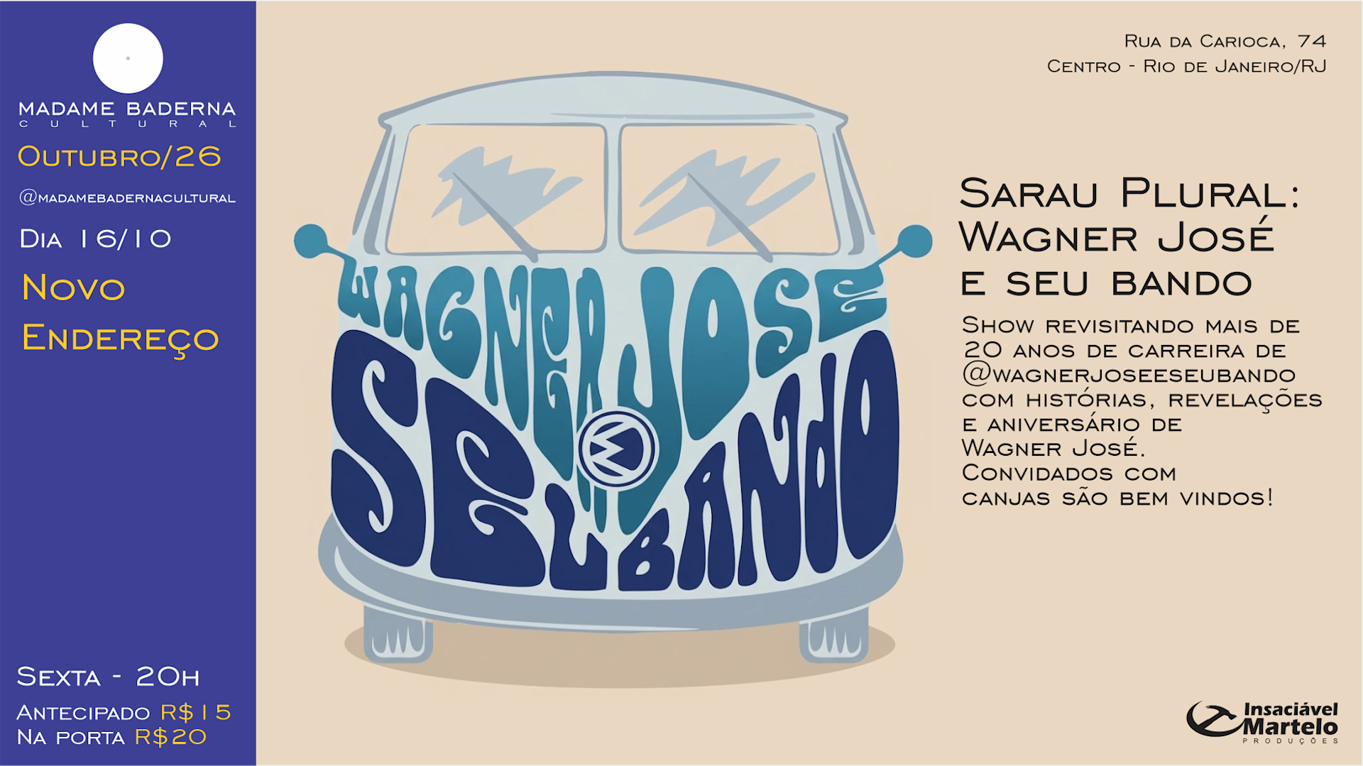 Sarau Plural: Wagner José e seu Bando