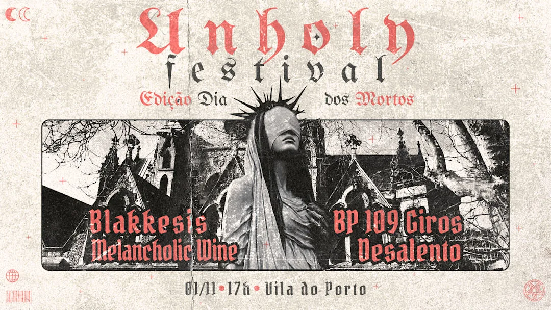UNHOLY FESTIVAL // EDIÇÃO DIA DOS MORTOS // 01.11