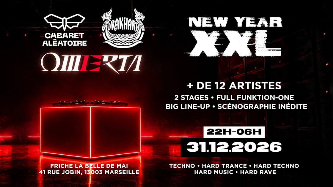 Affiche Omerta & Cabaret Aléatoire Présentent : New Year Xxl Act Ii en concert au Cabaret aléatoire