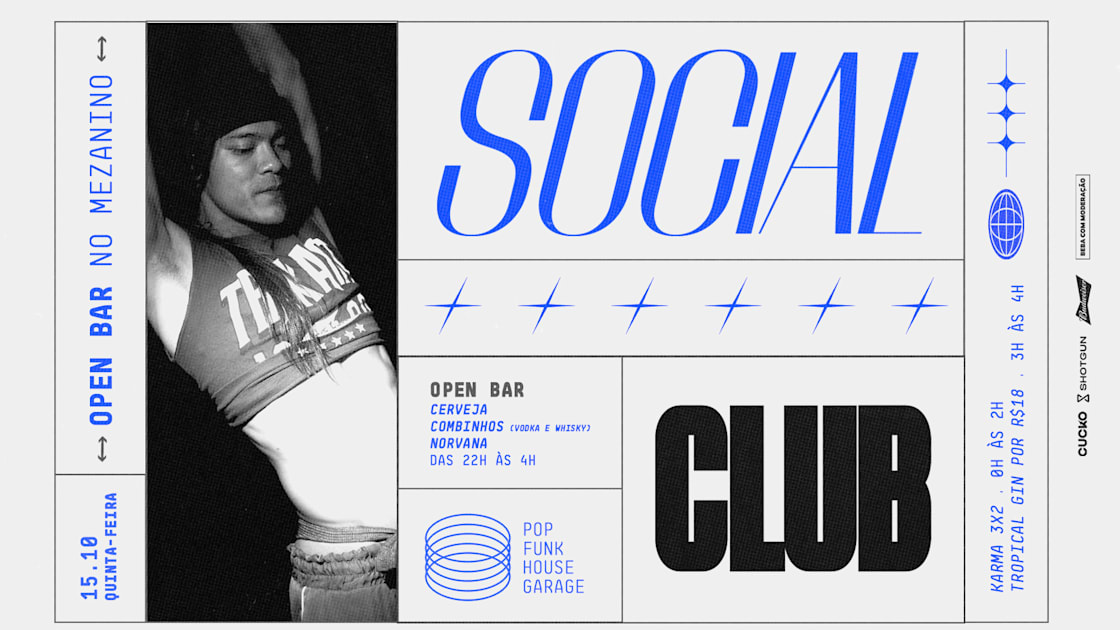 Capa de Social Club 15.10 | Open Mezanino | Pop/Funk/House/Garage