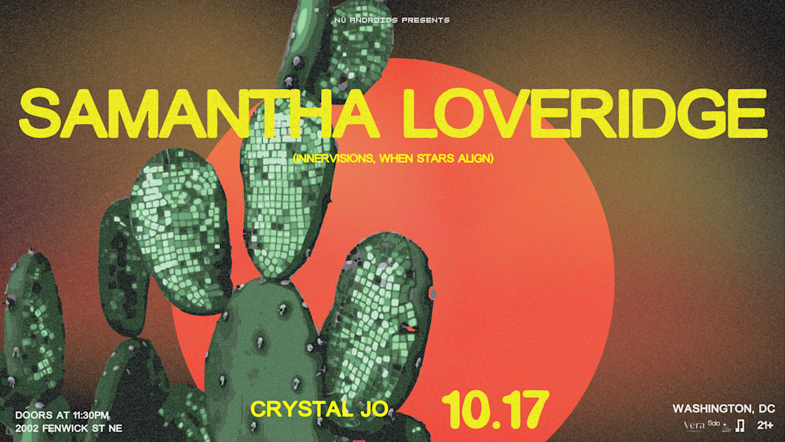Nü Androids Presents: Samantha Loveridge, Washington · Shotgun Tickets
