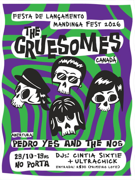 The Gruesomes ( Canada) + Pedro Yes And The Nos + Dj Set