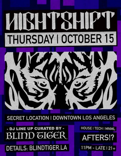 Nightshift After Hours, Los Angeles · Shotgun Tickets