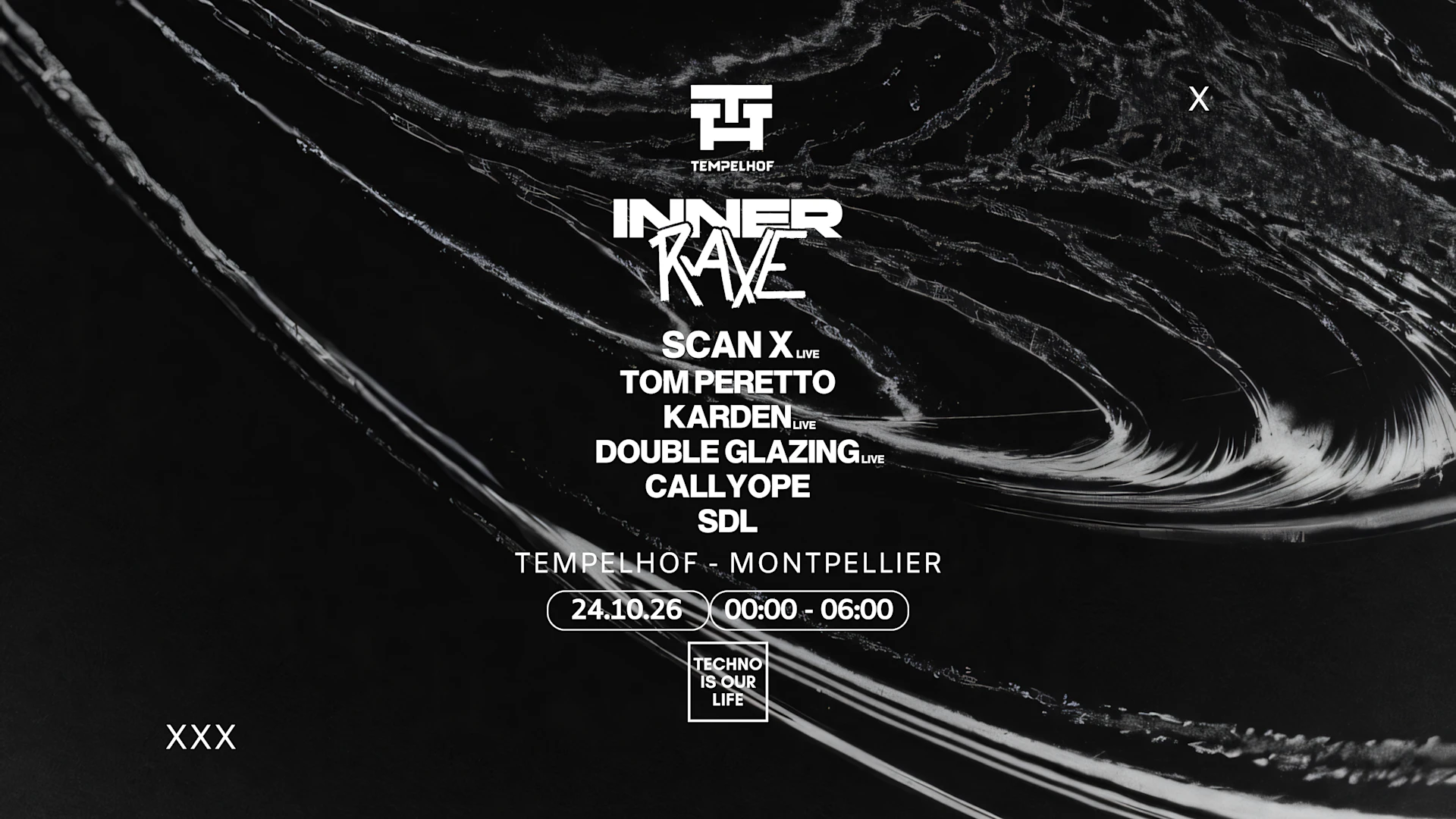 Inner Rave - 100% Techno - Tempelhof - Dieze Warehouse