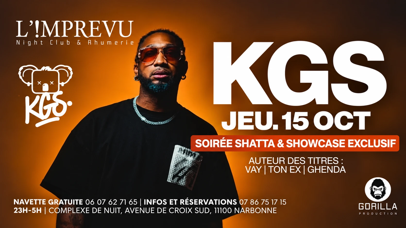 Soirée Shatta W/ Kgs En Showcase